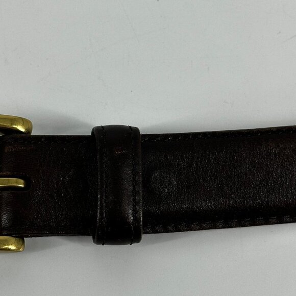 Allen Edmonds Brown Belt Brass Buckle Size 95|38 - Picture 13 of 16